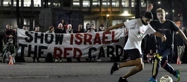 持续轰炸巴勒斯坦违反联合国停火协议，欧足联考虑以人道主义制裁以色列..