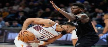 Edwards' 40-point outburst wasn't enough to save the Suns from a narrow 108-105 victory over the Timberwolves.