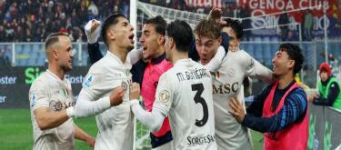 Serie A – Hoylen's stoppage-time penalty sealed a dramatic victory for ten-man Napoli, who narrowly defeated Genoa 3-2.