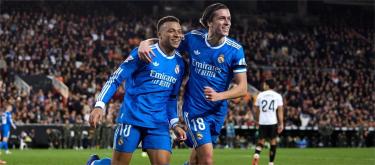 La Liga – Mbappe scores as Real Madrid beat Valencia 2-0.