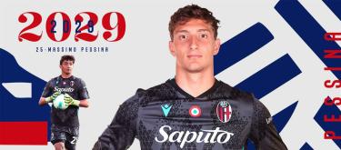 Bologna completes contract extension with Italy U19s international goalkeeper Massimo Pessina.