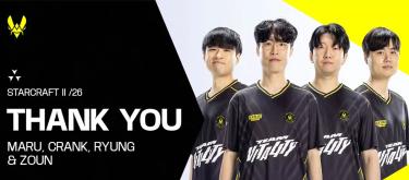 Vitality officially disbands its Starcraft II division..